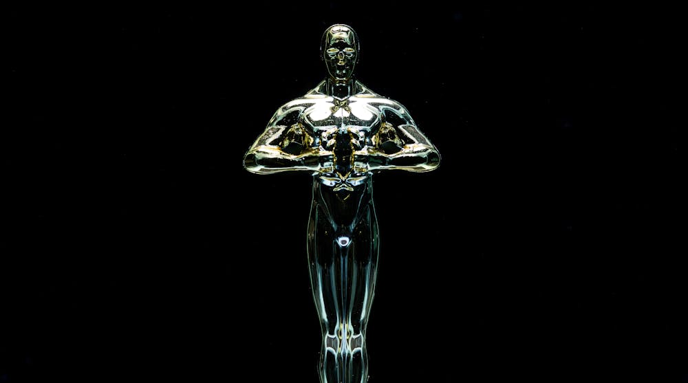 Platinum award statuette